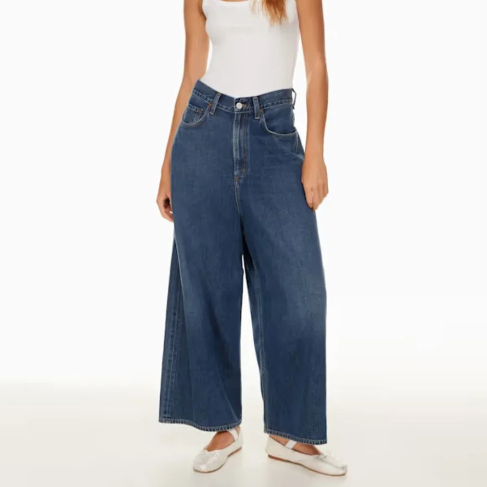 AGOLDE Valeria Jean Oversized high-rise jean. Sz: 31